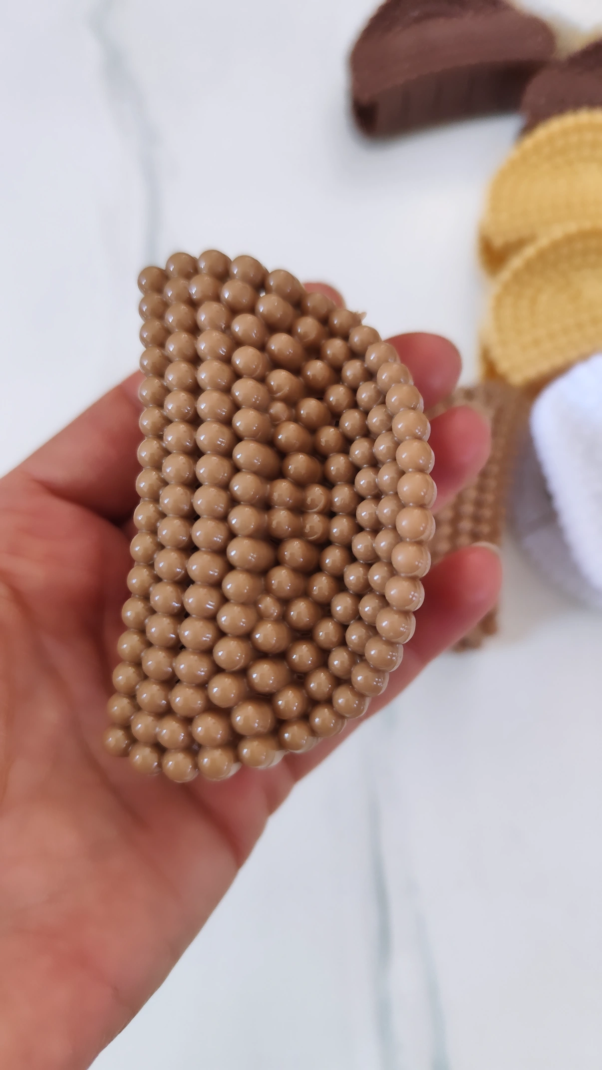 کلیپس ساچمه ای رنگ نود سایز ۸ سانت